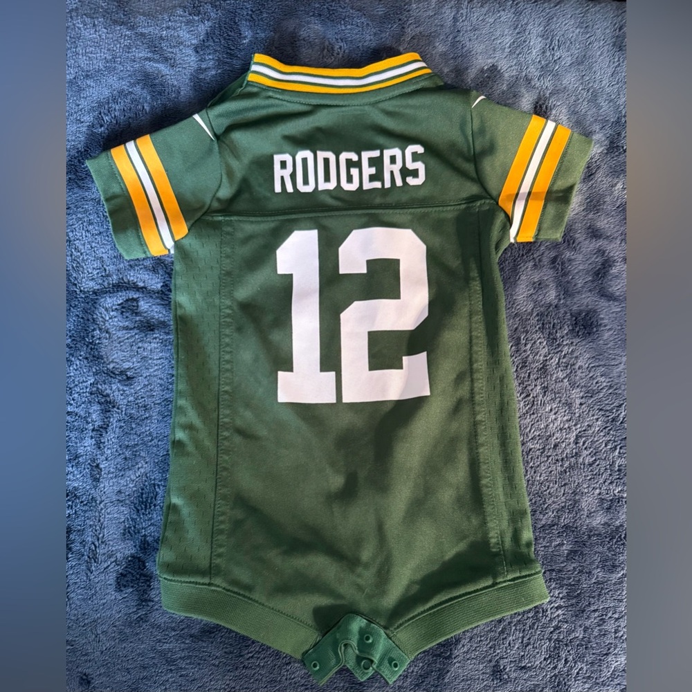 NFL Green Bay Packers baby Jersey Onesie - Picture 3 of 3